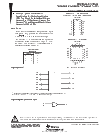 浏览型号SN74HC32的Datasheet PDF文件第1页