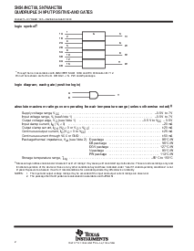 浏览型号SN74AHCT08的Datasheet PDF文件第2页