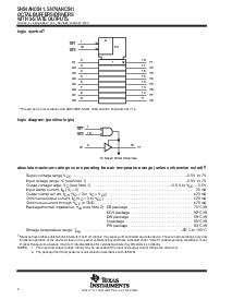 浏览型号SN74AHC541的Datasheet PDF文件第2页