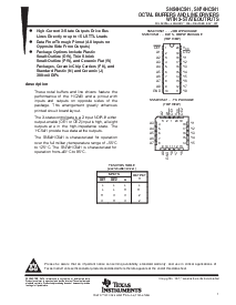 浏览型号SN74HC541的Datasheet PDF文件第1页