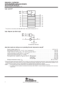 浏览型号SN74HC541的Datasheet PDF文件第2页