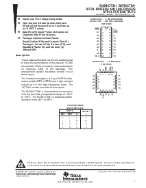 浏览型号SN54HCT541的Datasheet PDF文件第1页