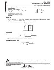 浏览型号SN74AHC1G32的Datasheet PDF文件第1页