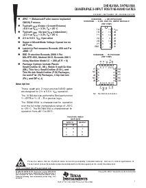 浏览型号SN74LV00A的Datasheet PDF文件第1页