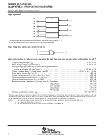 浏览型号SN74LV00A的Datasheet PDF文件第2页