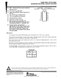 浏览型号SN74LV4066A的Datasheet PDF文件第1页