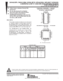 浏览型号SN74ALS257A的Datasheet PDF文件第1页