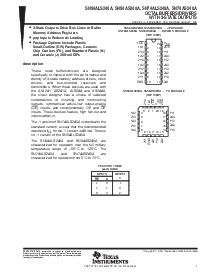 浏览型号SN54ALS240A的Datasheet PDF文件第1页