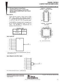 浏览型号SN54F30的Datasheet PDF文件第1页