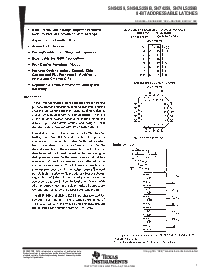 浏览型号SN54LS259B的Datasheet PDF文件第1页