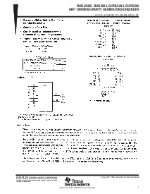 浏览型号SN54LS280的Datasheet PDF文件第1页