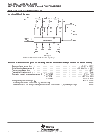 浏览型号TLC7524C的Datasheet PDF文件第2页