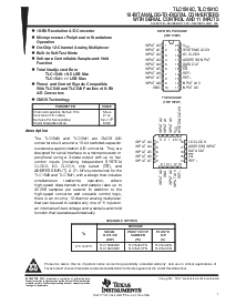 浏览型号TLC1541C的Datasheet PDF文件第1页