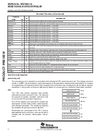 浏览型号MSP430x14x的Datasheet PDF文件第6页