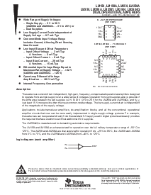 浏览型号LM358A的Datasheet PDF文件第1页