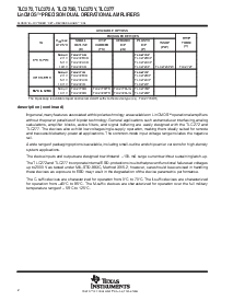 浏览型号TLC272的Datasheet PDF文件第2页