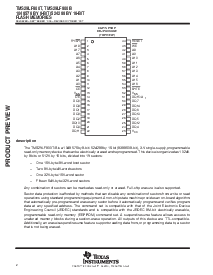 浏览型号TMS29LF800T的Datasheet PDF文件第2页