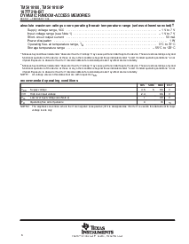 浏览型号TMS416100的Datasheet PDF文件第6页