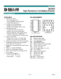 浏览型号DS2760的Datasheet PDF文件第1页