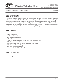 浏览型号PT2256的Datasheet PDF文件第1页