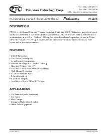 浏览型号PT2258的Datasheet PDF文件第1页
