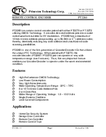 浏览型号PT2260的Datasheet PDF文件第1页