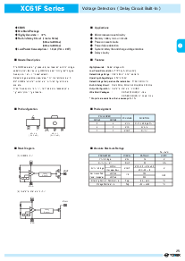 浏览型号XC61F Series的Datasheet PDF文件第1页