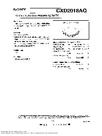浏览型号CXD2018AQ的Datasheet PDF文件第1页
