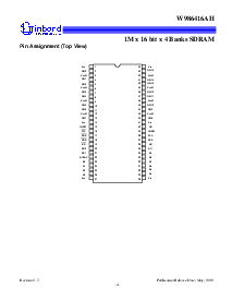 浏览型号W986416AH的Datasheet PDF文件第4页