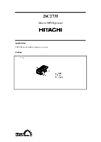 浏览型号2SC2735的Datasheet PDF文件第1页