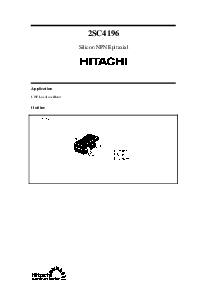 浏览型号2SC4196的Datasheet PDF文件第1页