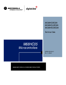 浏览型号MC68HC05C8A的Datasheet PDF文件第1页