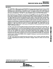 浏览型号TMS320C6411的Datasheet PDF文件第3页
