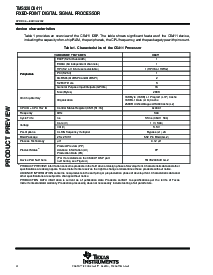 浏览型号TMS320C6411的Datasheet PDF文件第4页
