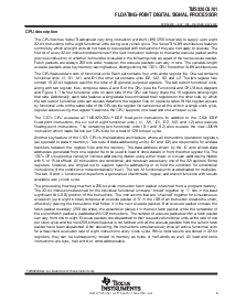 浏览型号TMS320C6701的Datasheet PDF文件第5页