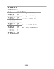 浏览型号HM62256B Series的Datasheet PDF文件第2页