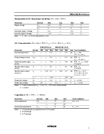 浏览型号HM624256A Series的Datasheet PDF文件第5页