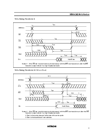 浏览型号HM624256A Series的Datasheet PDF文件第9页