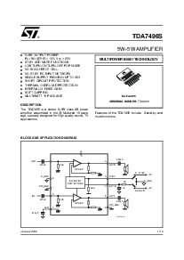 浏览型号TDA7496s的Datasheet PDF文件第1页