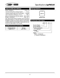 浏览型号ispPAC20的Datasheet PDF文件第4页