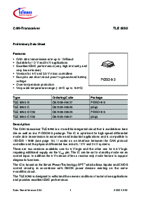 浏览型号TLE6250G 的Datasheet PDF文件第1页
