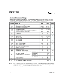 浏览型号IR21571S 的Datasheet PDF文件第2页