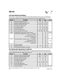 浏览型号IR2112-2 的Datasheet PDF文件第2页