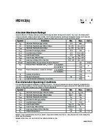 浏览型号IR2112S 的Datasheet PDF文件第2页