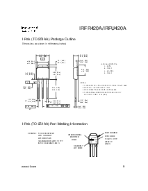 浏览型号IRFU420A 的Datasheet PDF文件第9页