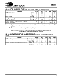 浏览型号CS5361的Datasheet PDF文件第7页
