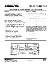 浏览型号CS5522的Datasheet PDF文件第1页