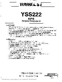 浏览型号YSS222-D的Datasheet PDF文件第1页