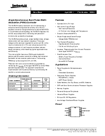 浏览型号ISL6520CB的Datasheet PDF文件第1页