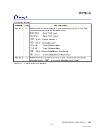 浏览型号W77IE58P-25的Datasheet PDF文件第5页